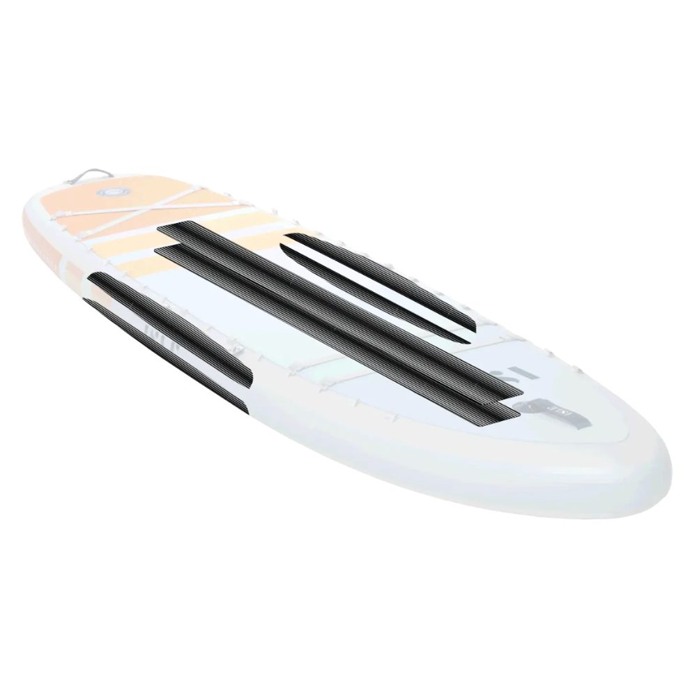 Air Core Composite reinforced rail and stringer construction on an Isle inflatable paddleboard